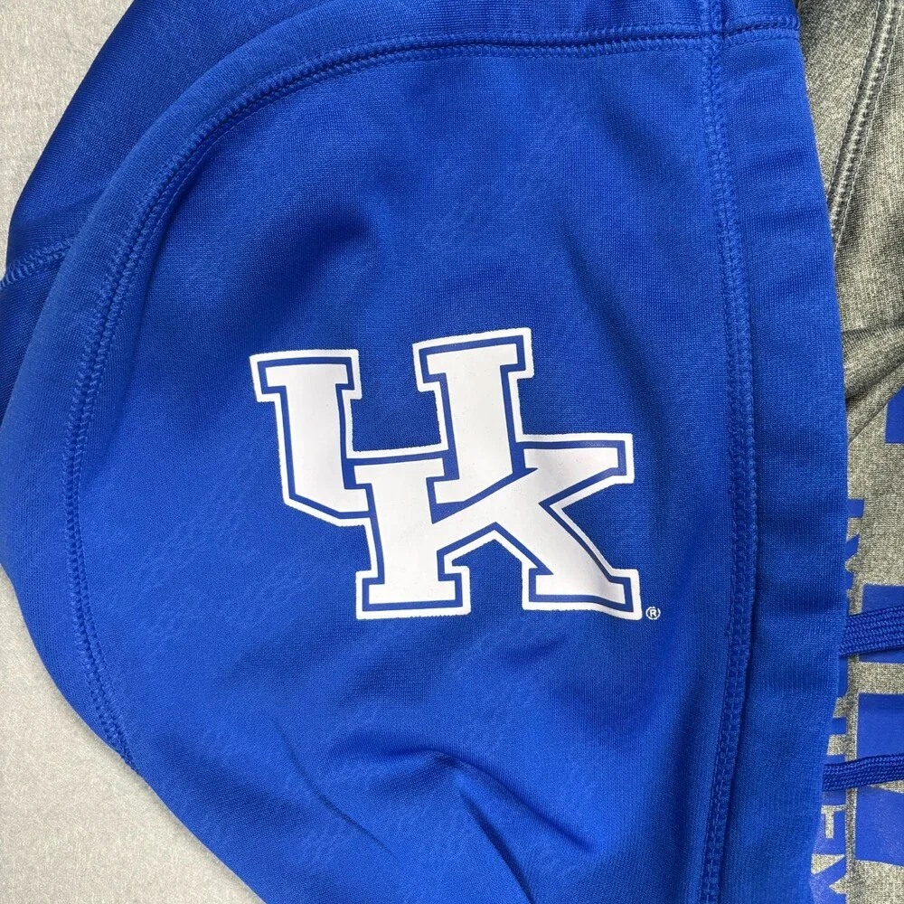 Nike Therma-Fit Kentucky Wildcats Pullover Hoodie Men's S Grey Blue White